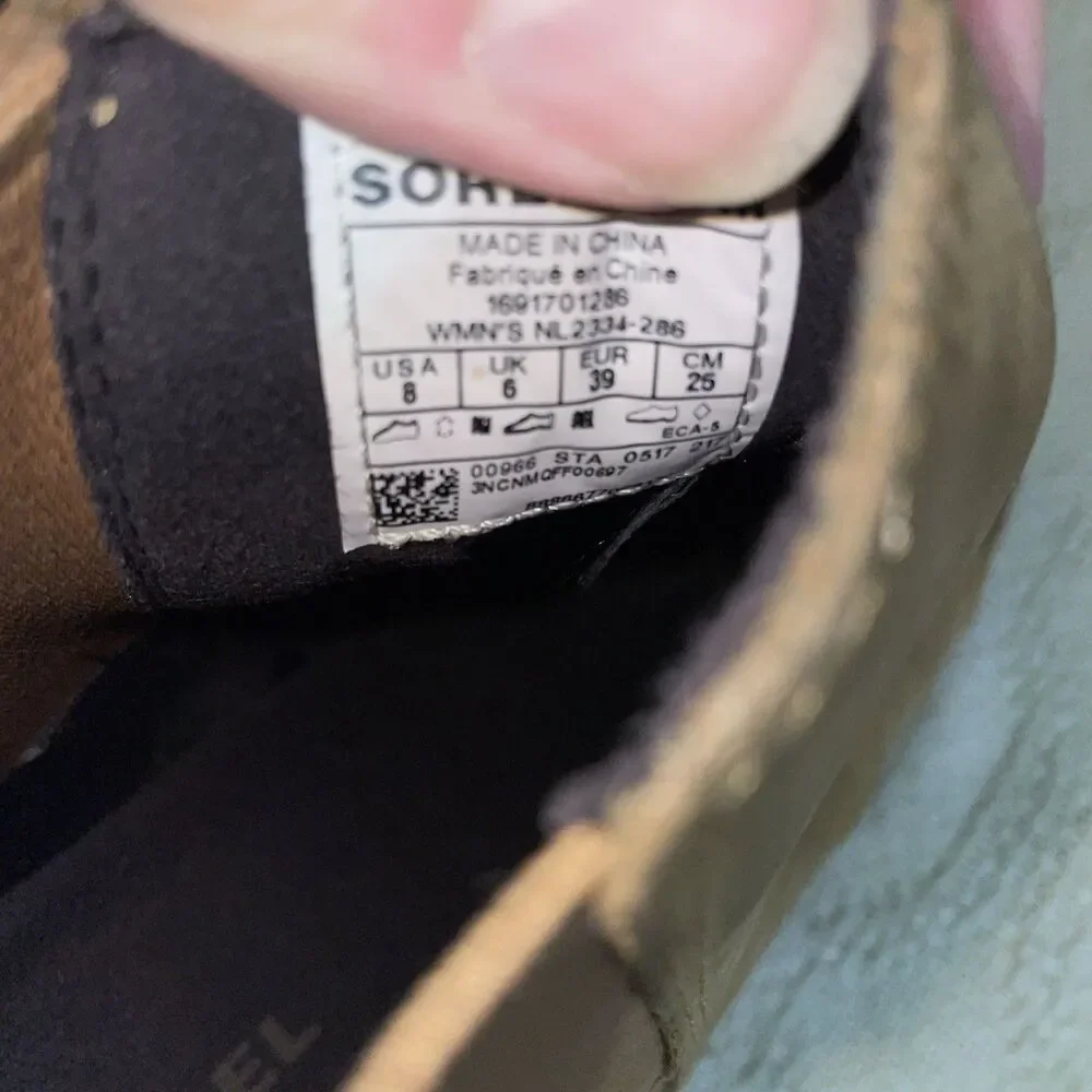 Sorel Women’s Ankle Boots Size 8 M Tan Leather Outdoors Hiking Active
